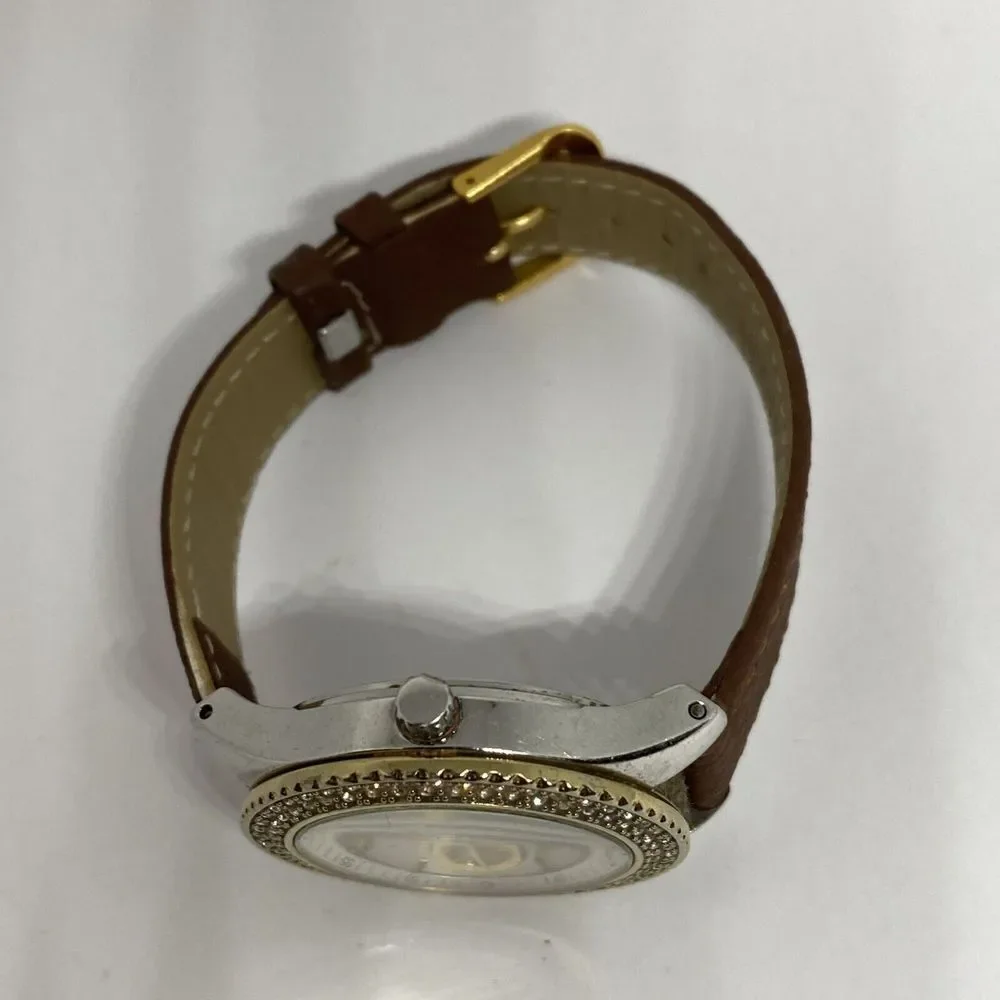 Fossil Stella ES2944 Women's Brown Leather Analog Dial Quartz Wrist Watch WO561